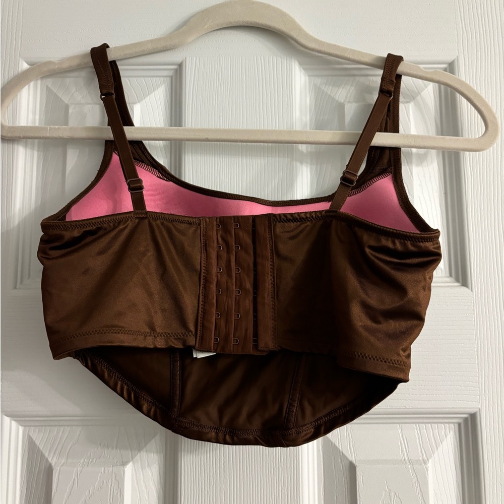 Victoria's Secret Pink Brown Top - Picture 4 of 6
